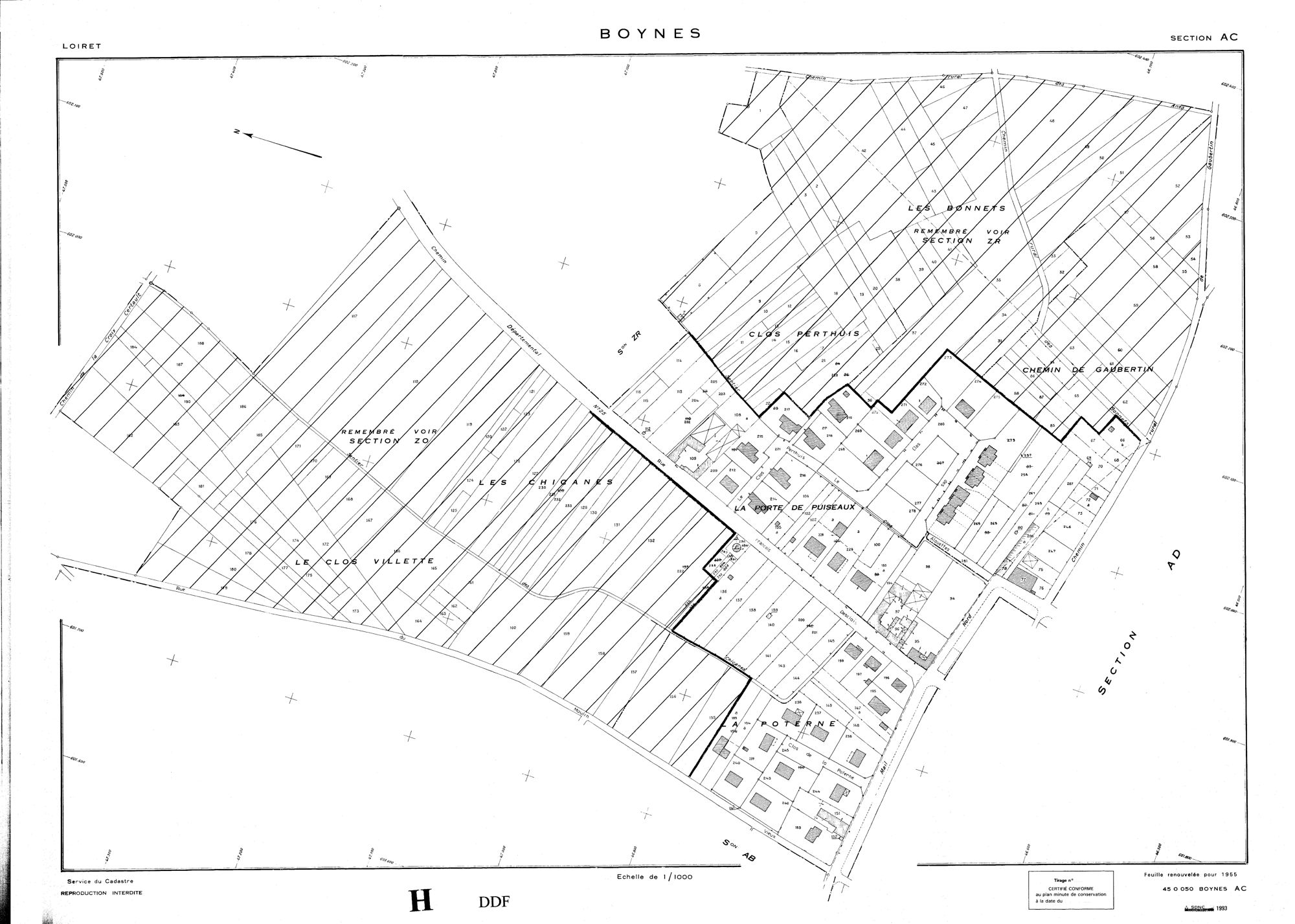 Boynes - Sections