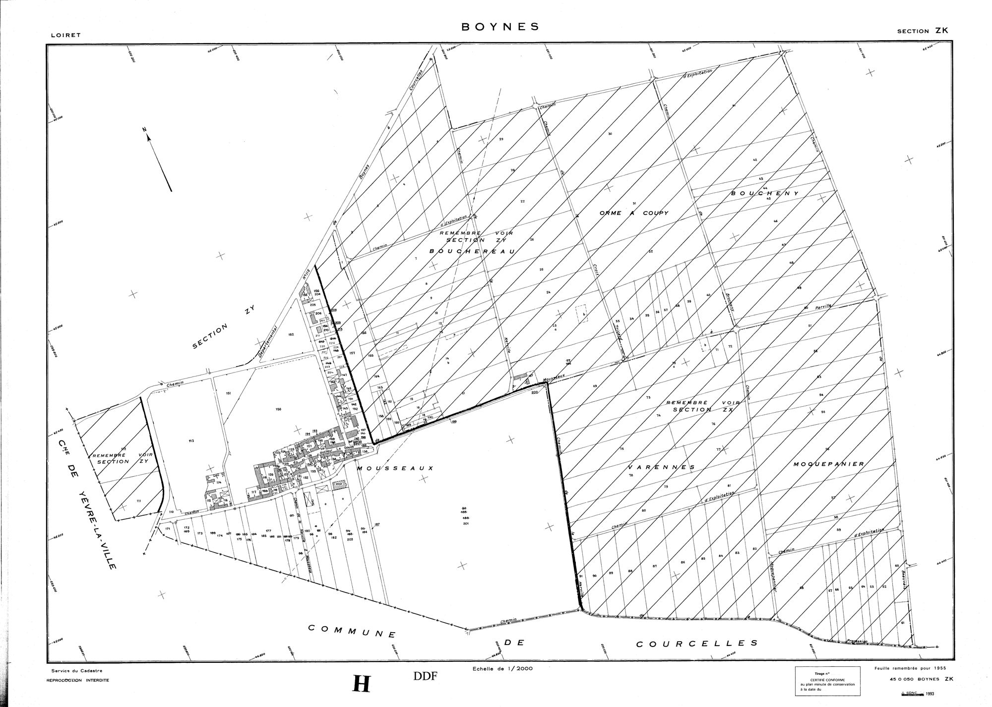 Boynes - Sections