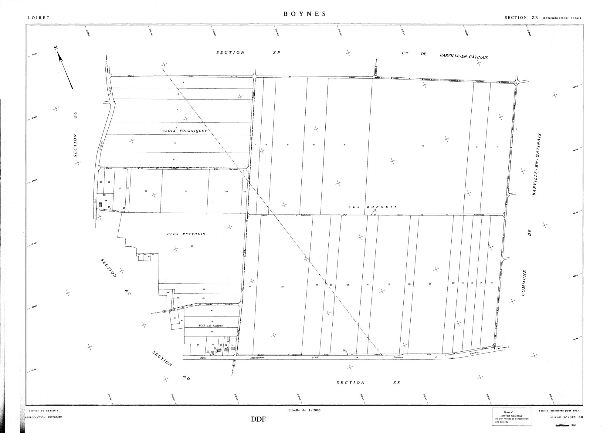 Boynes - Sections
