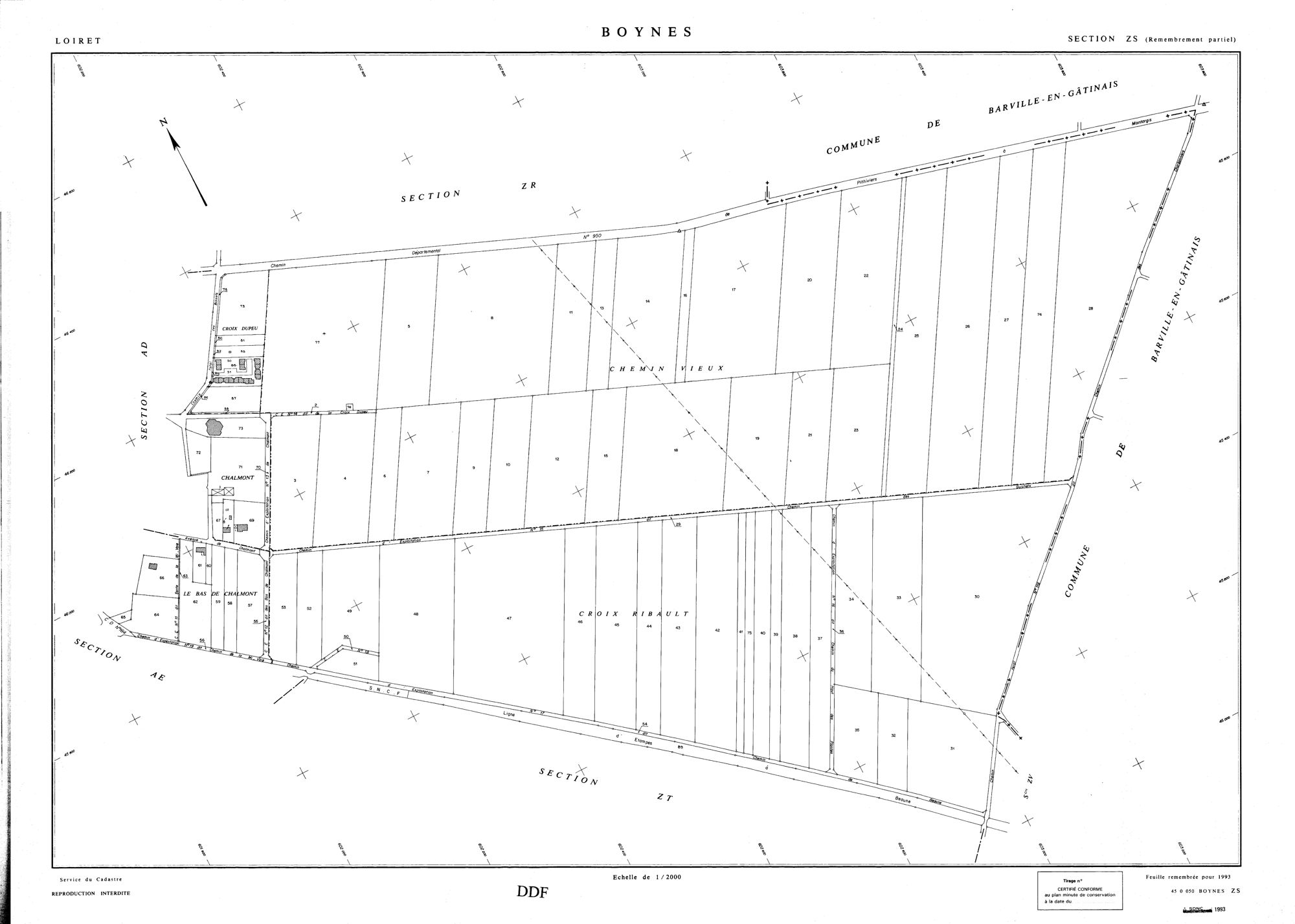 Boynes - Sections