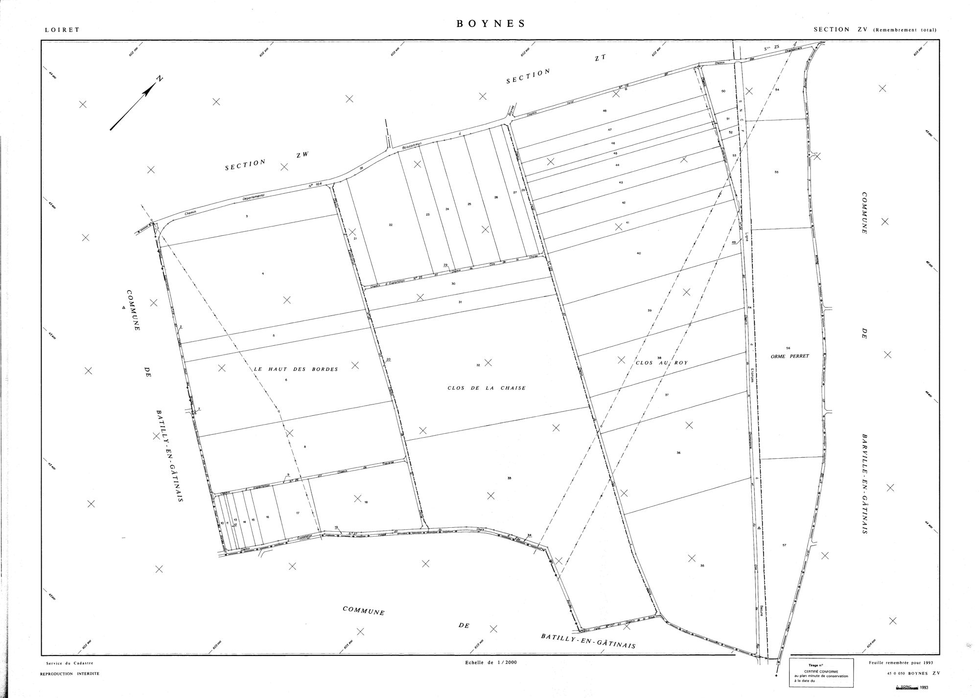 Boynes - Sections