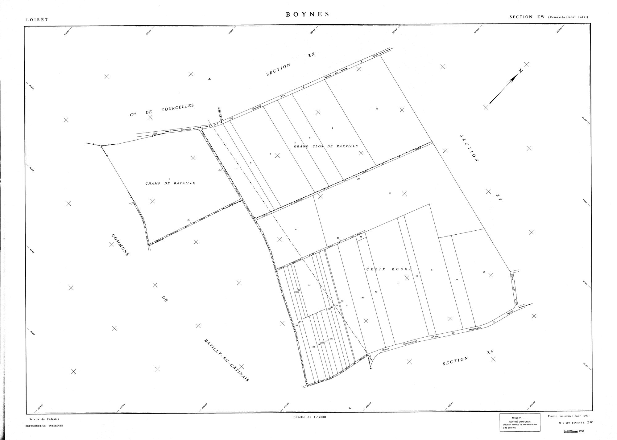 Boynes - Sections