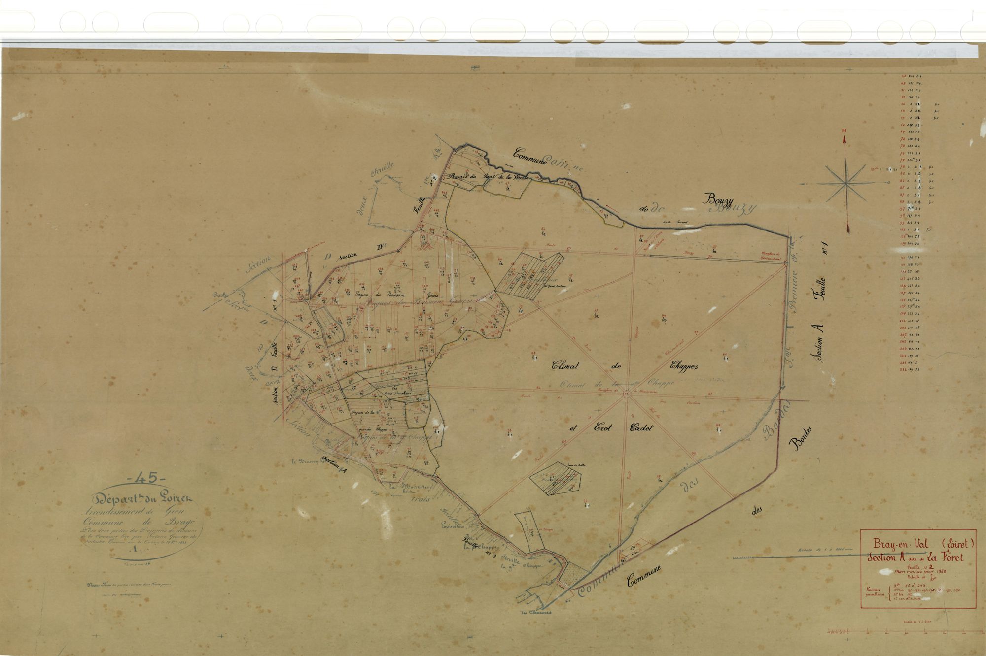 Bray-en-Val - Sections