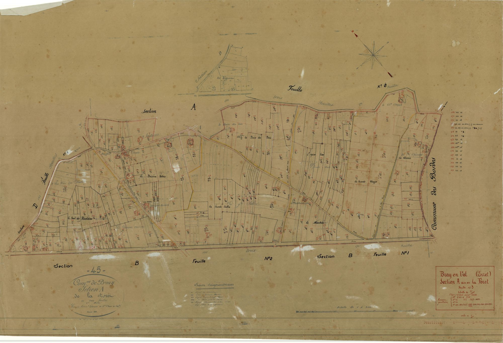 Bray-en-Val - Sections