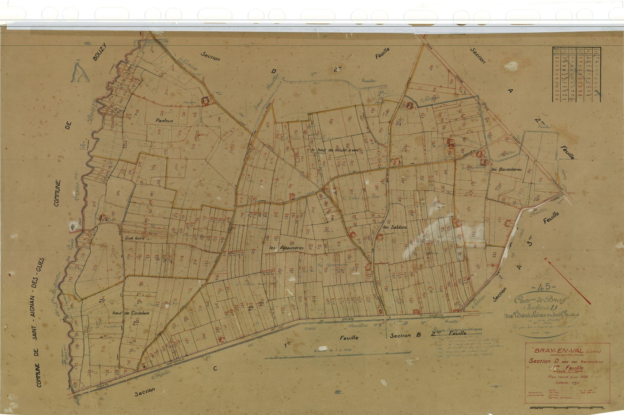 Bray-en-Val - Sections