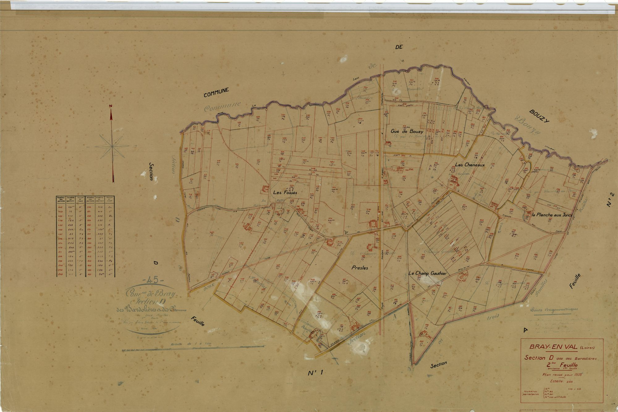 Bray-en-Val - Sections