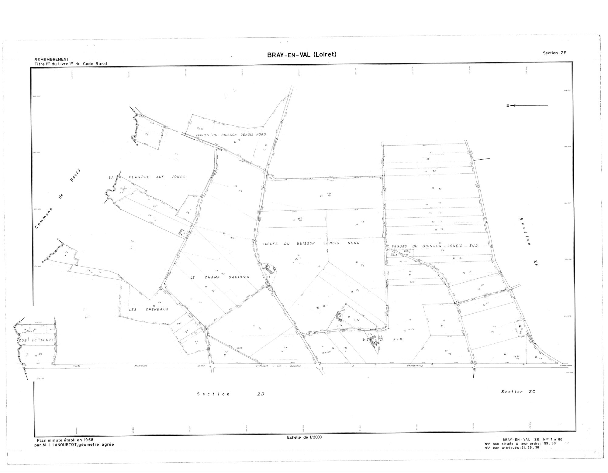 Bray-en-Val - Sections