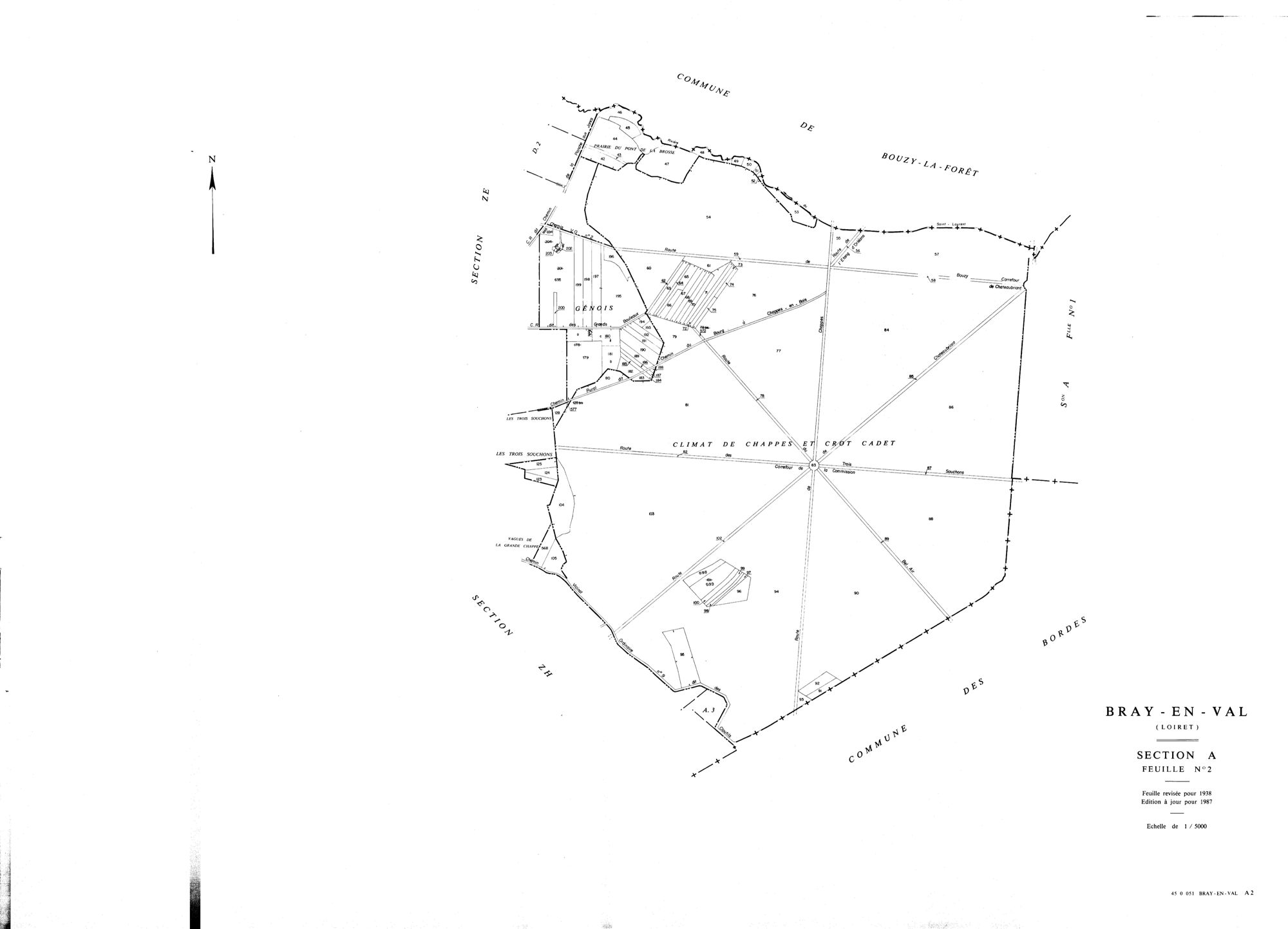 Bray-en-Val - Sections
