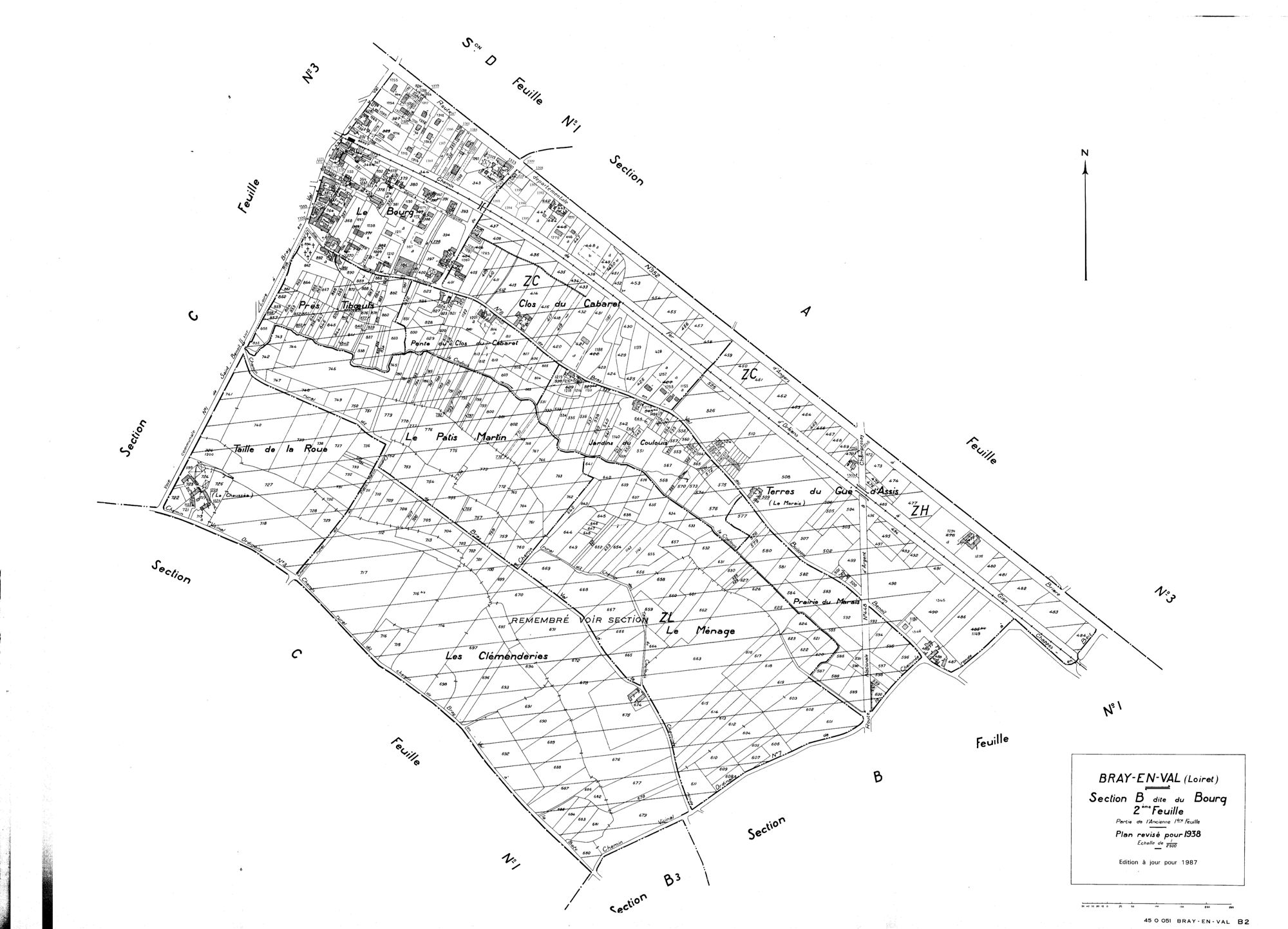 Bray-en-Val - Sections