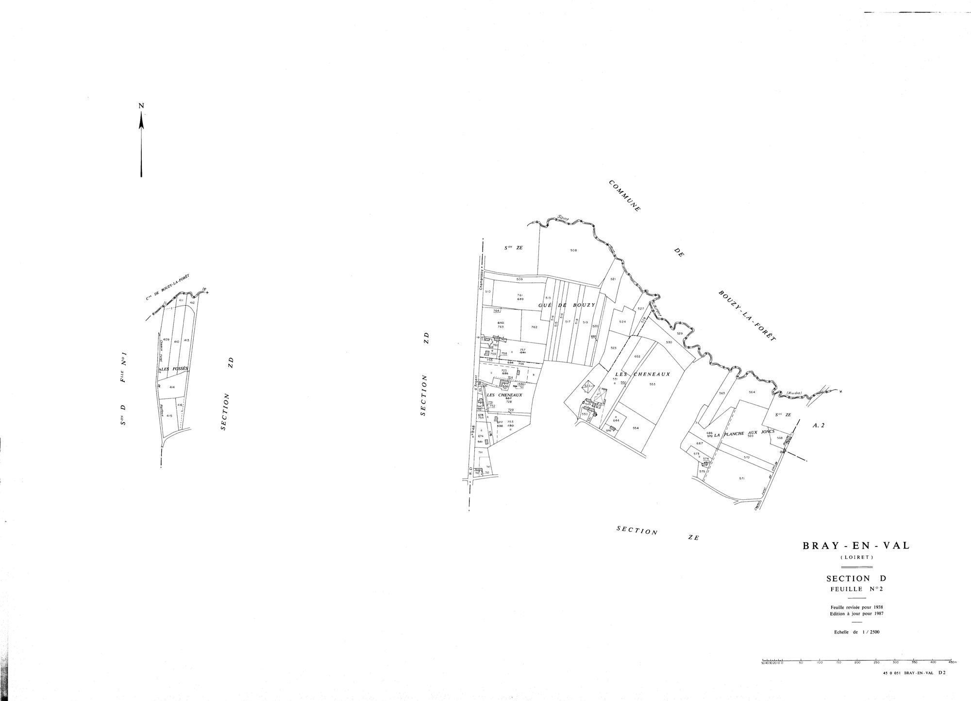 Bray-en-Val - Sections