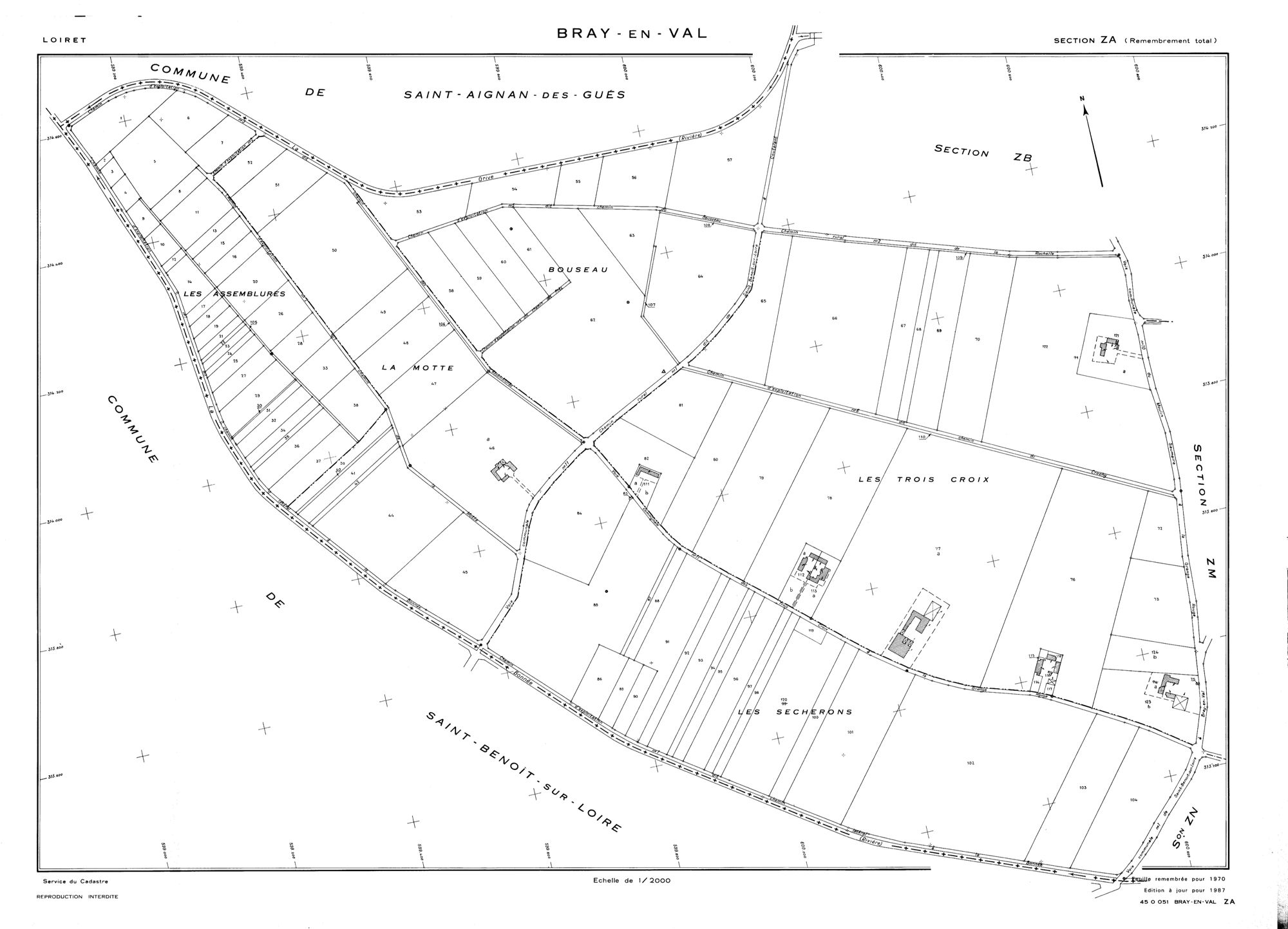 Bray-en-Val - Sections