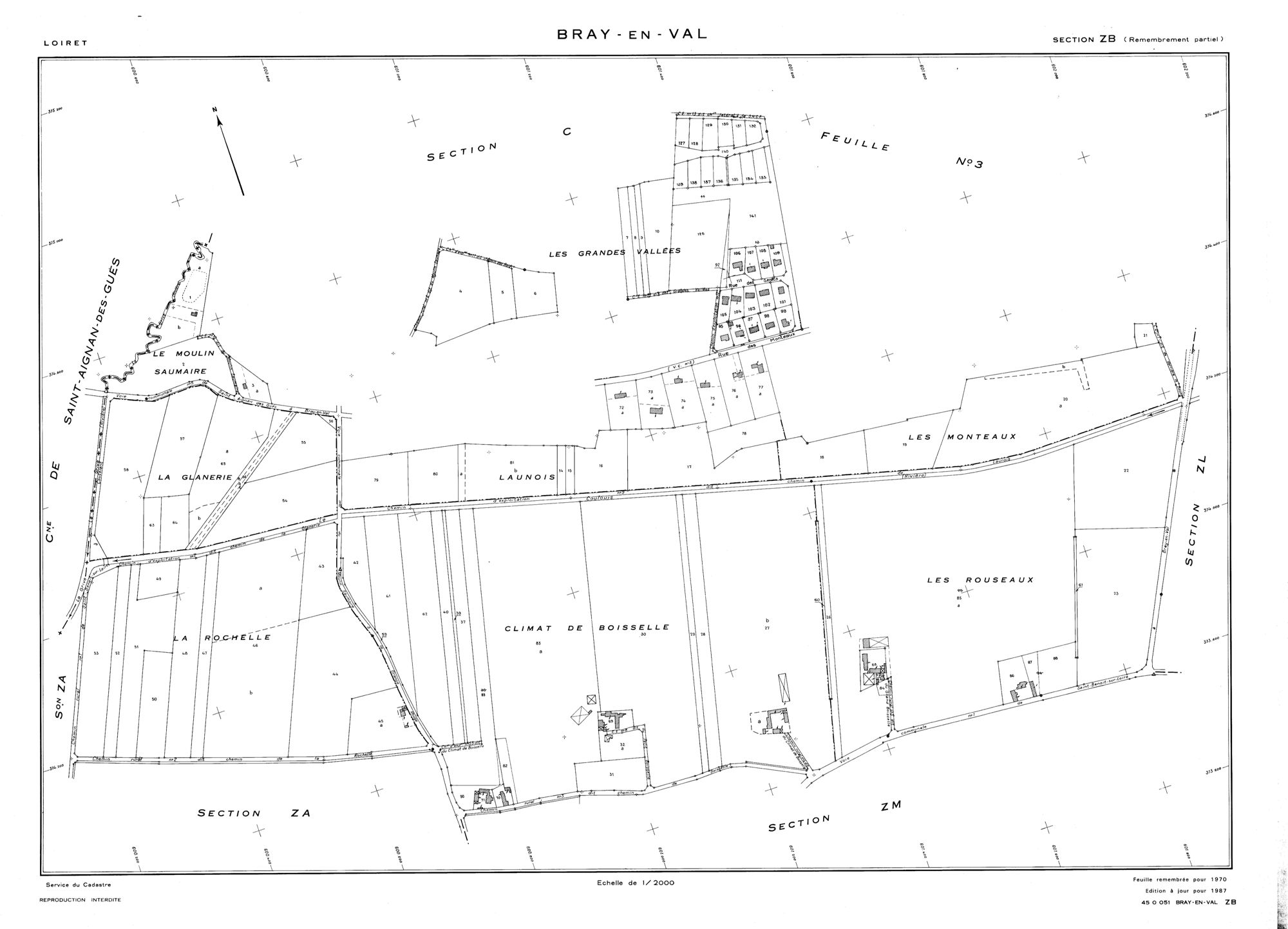 Bray-en-Val - Sections