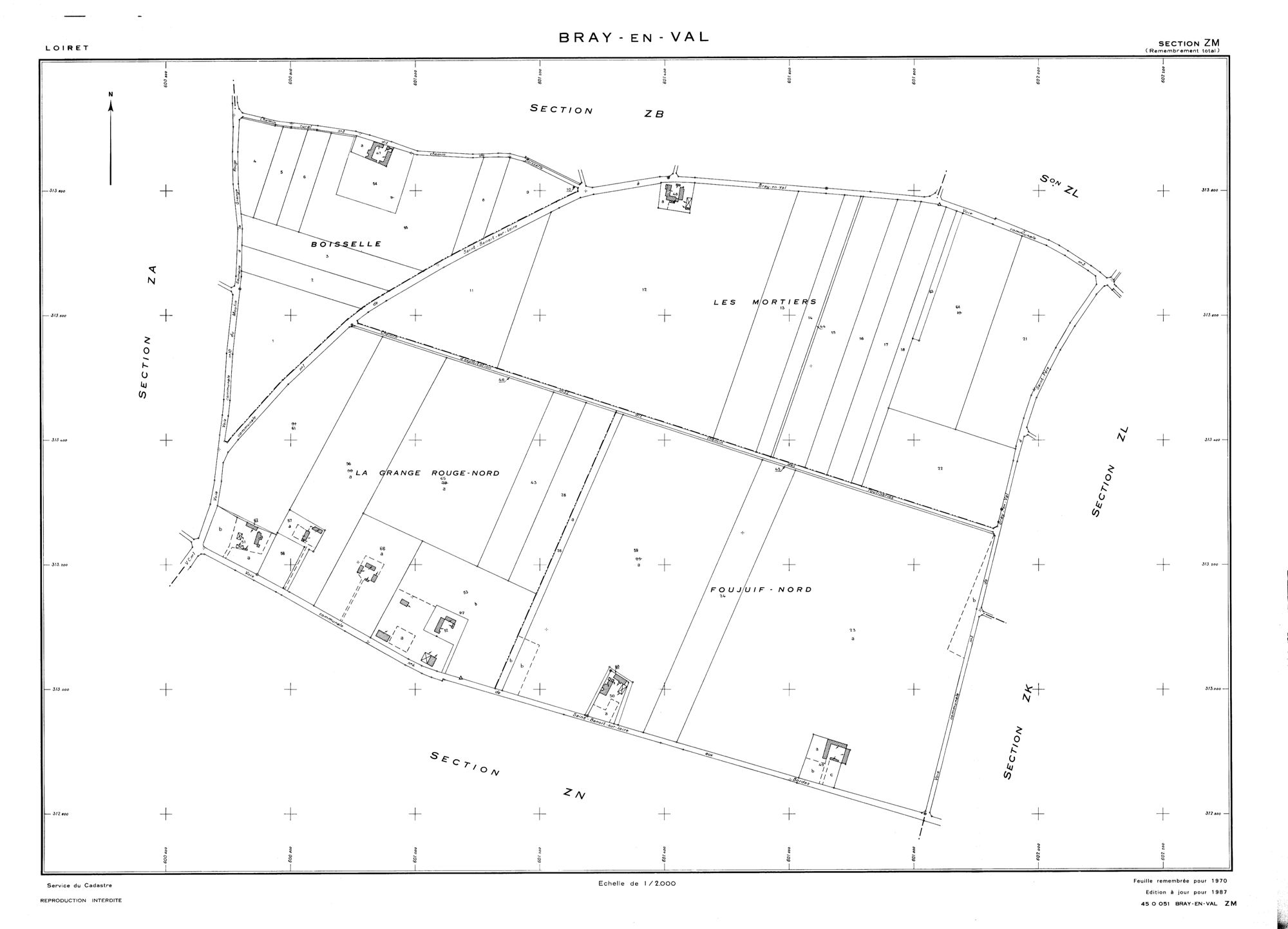 Bray-en-Val - Sections
