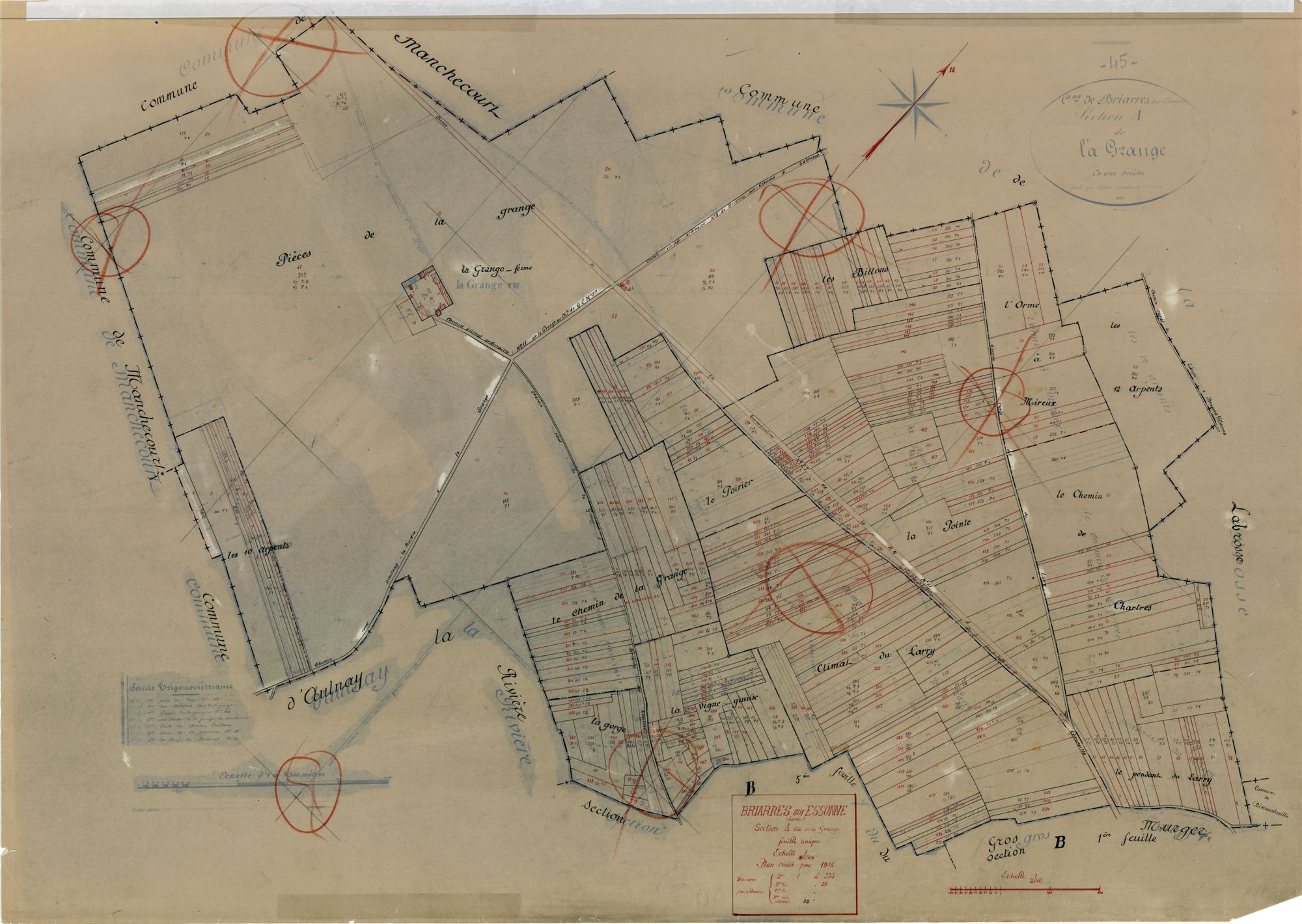 Briarres-sur-Essonne - Sections