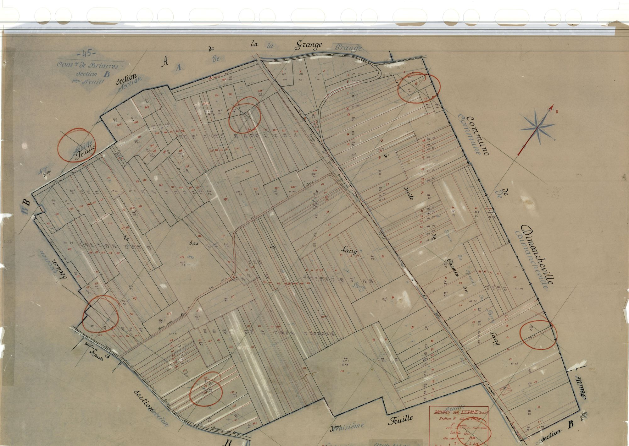 Briarres-sur-Essonne - Sections
