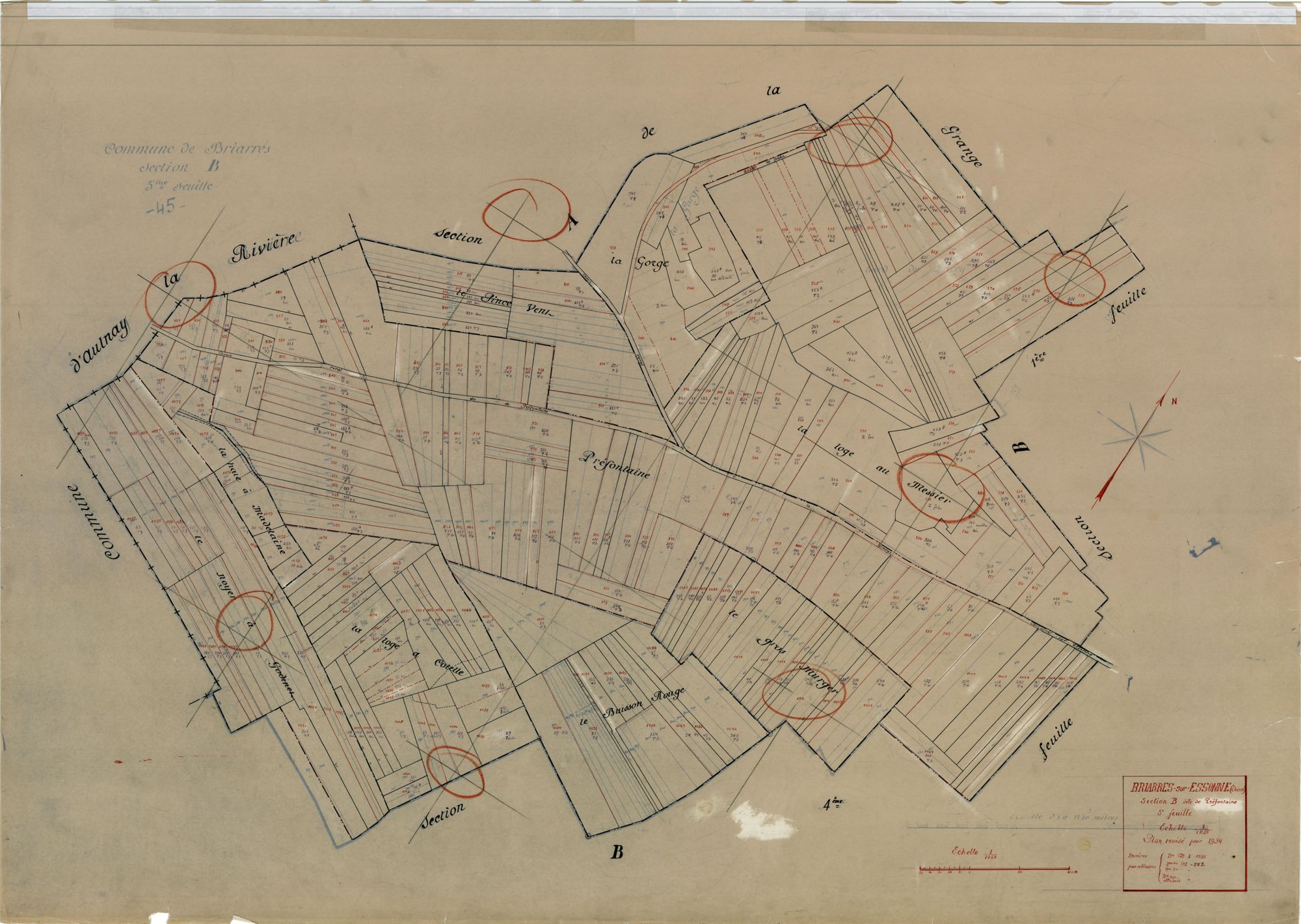 Briarres-sur-Essonne - Sections