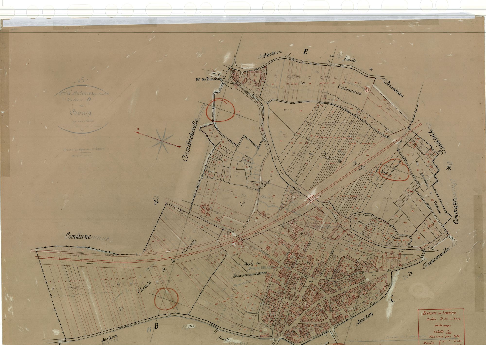 Briarres-sur-Essonne - Sections