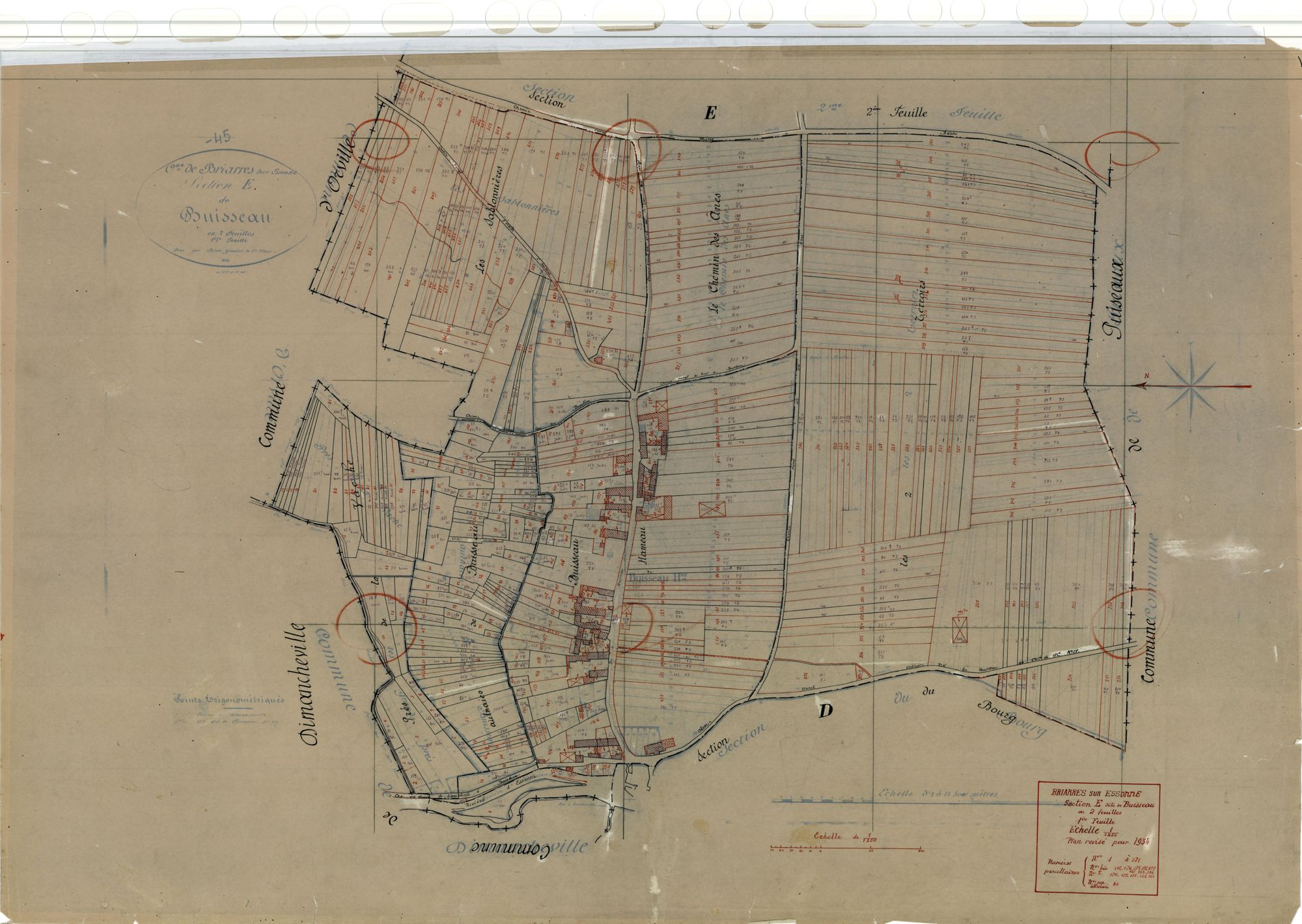 Briarres-sur-Essonne - Sections