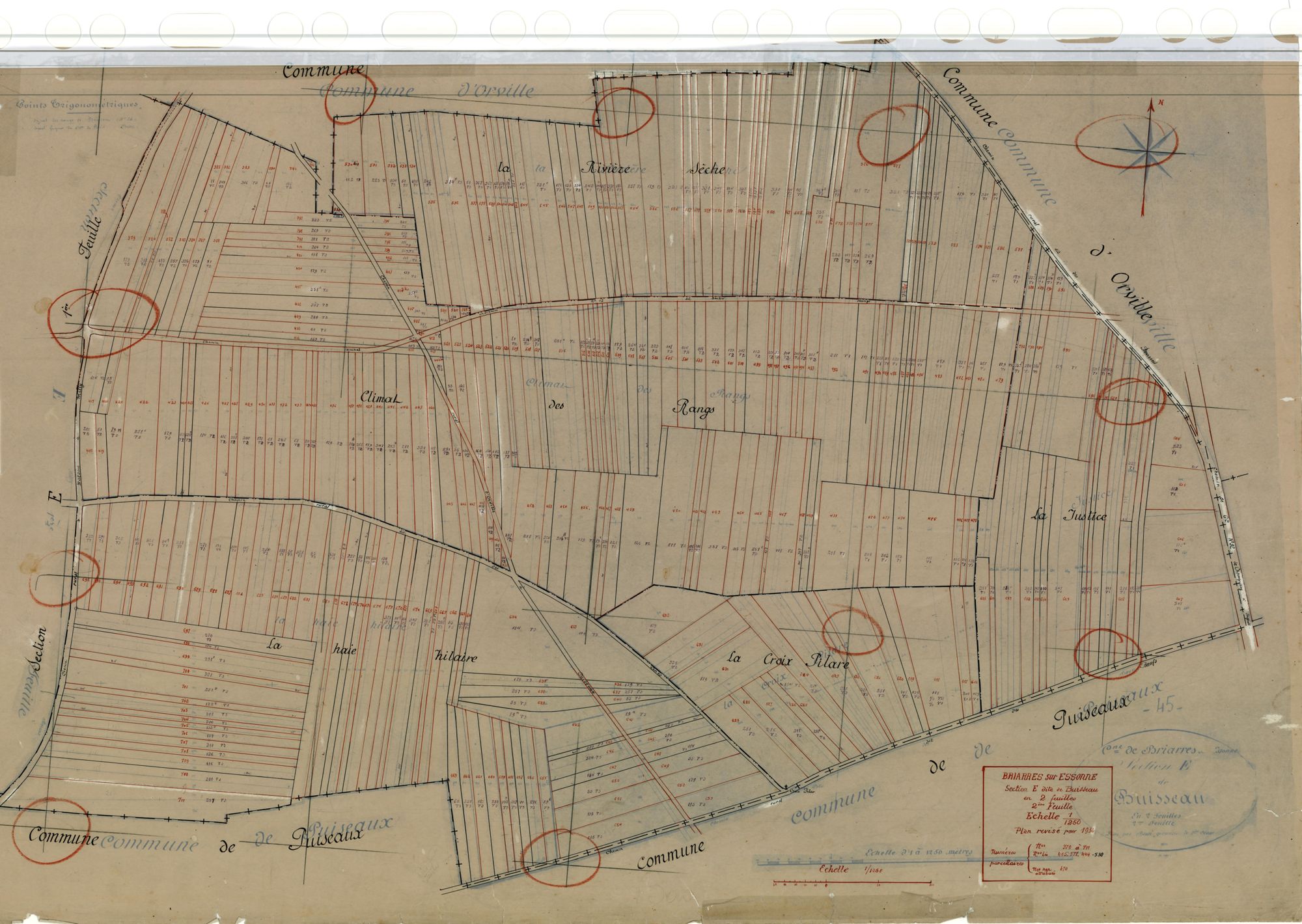 Briarres-sur-Essonne - Sections