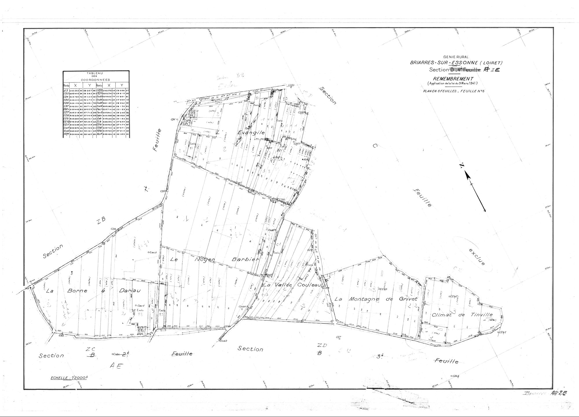 Briarres-sur-Essonne - Sections
