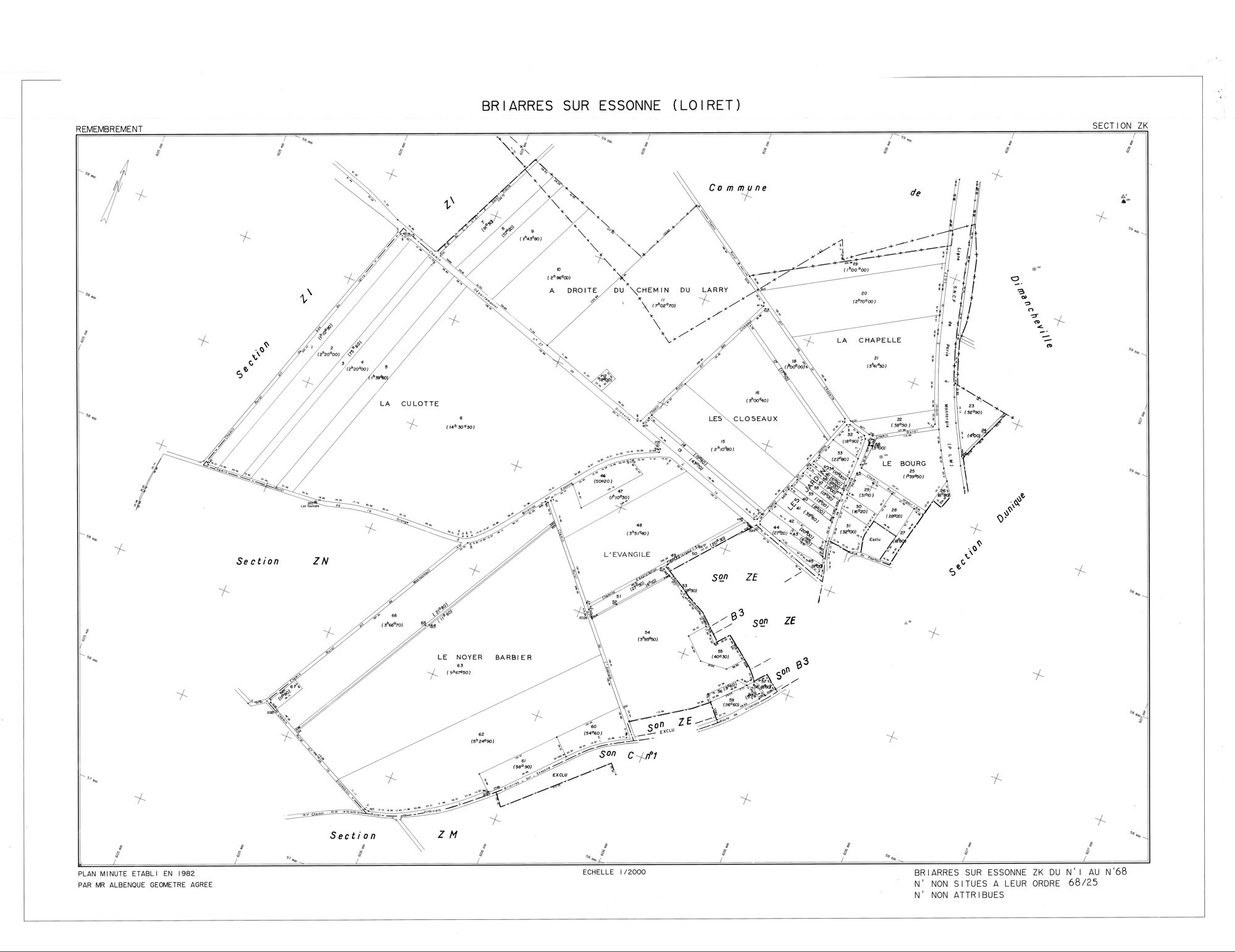 Briarres-sur-Essonne - Sections