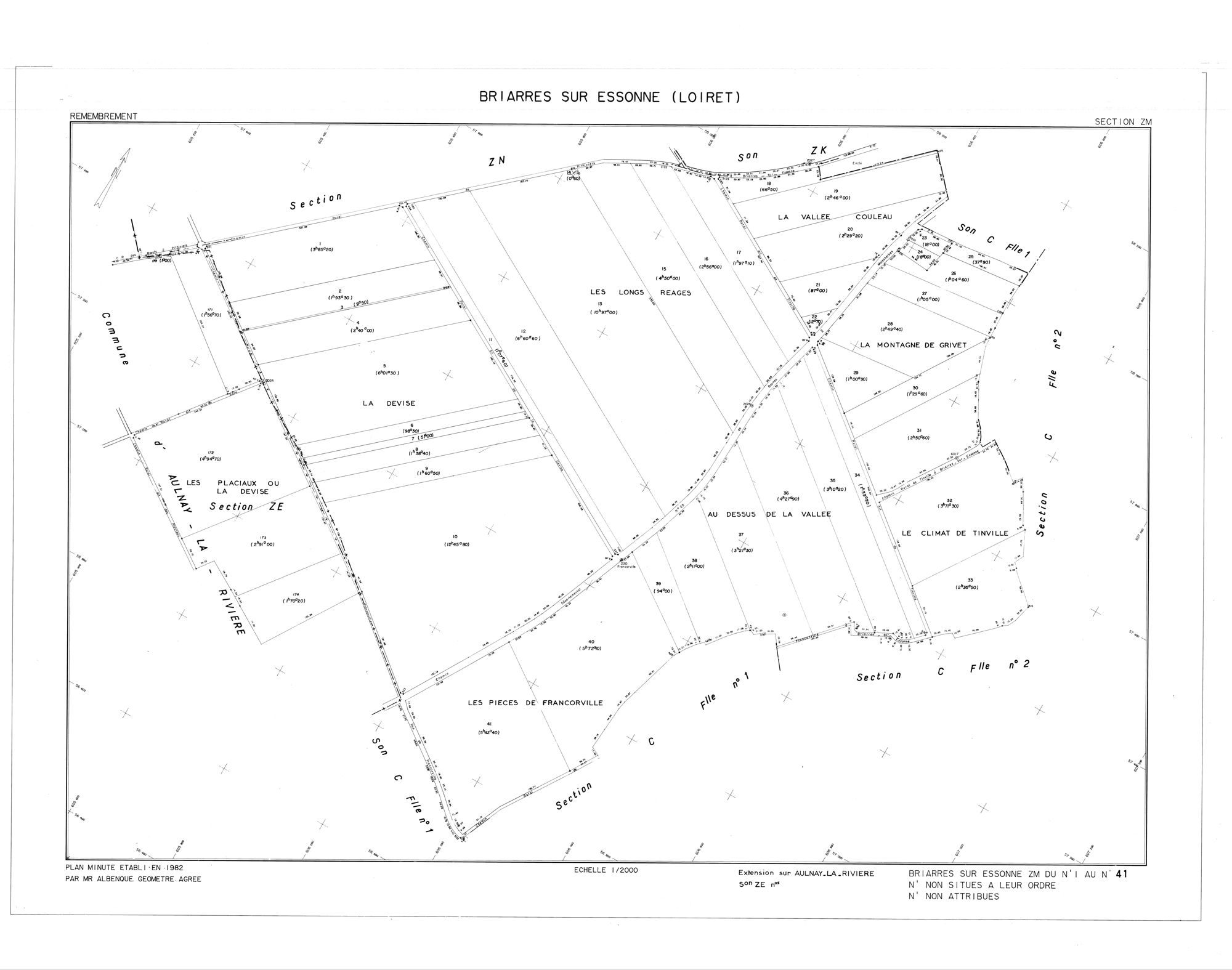 Briarres-sur-Essonne - Sections