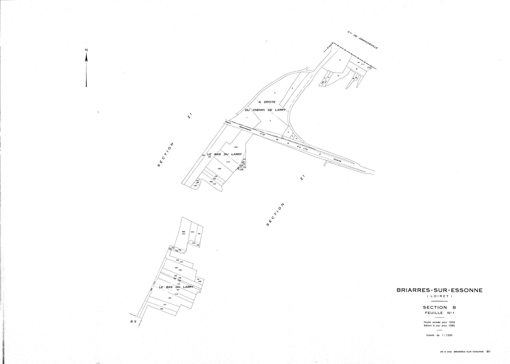 Briarres-sur-Essonne - Sections