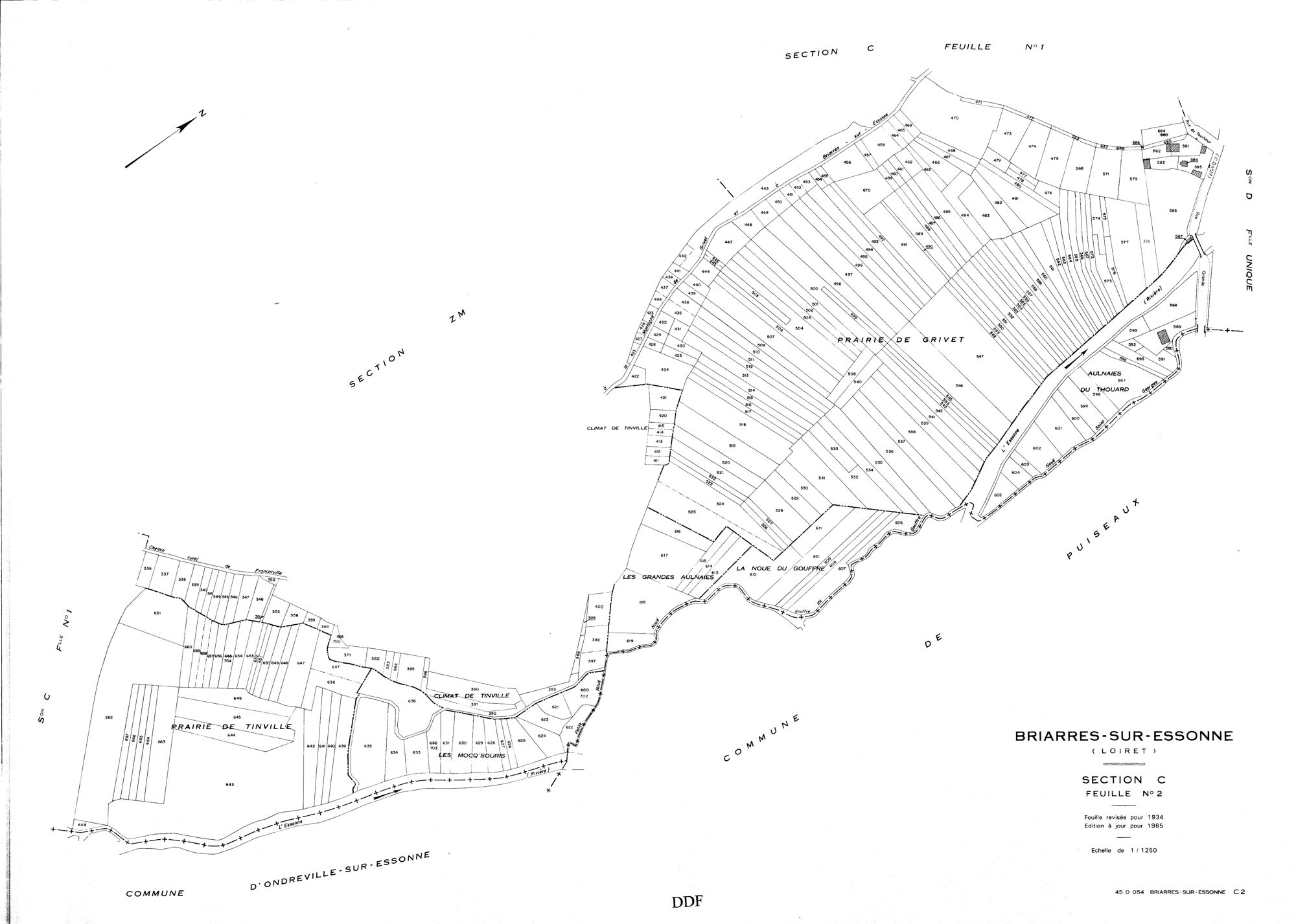 Briarres-sur-Essonne - Sections