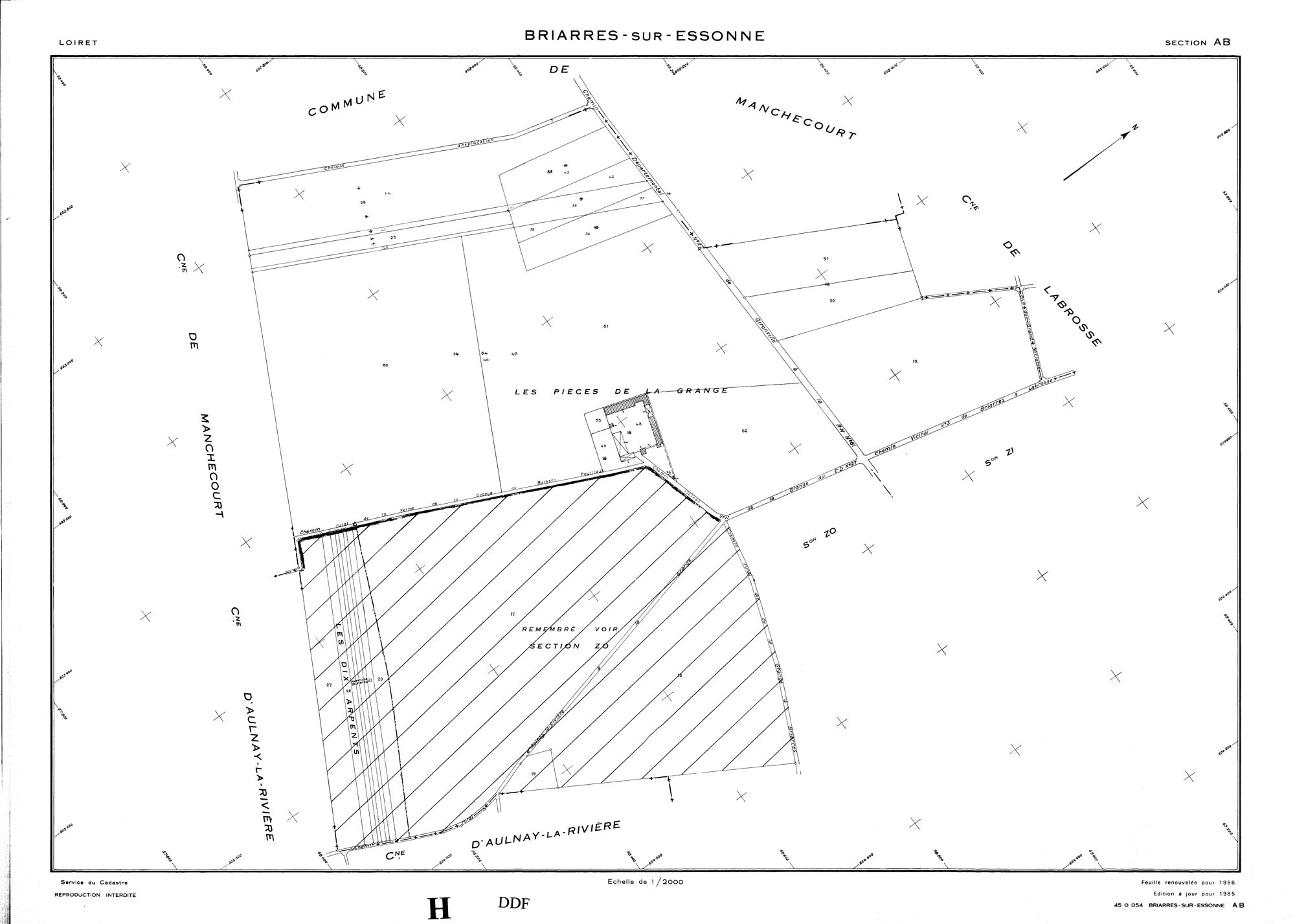 Briarres-sur-Essonne - Sections