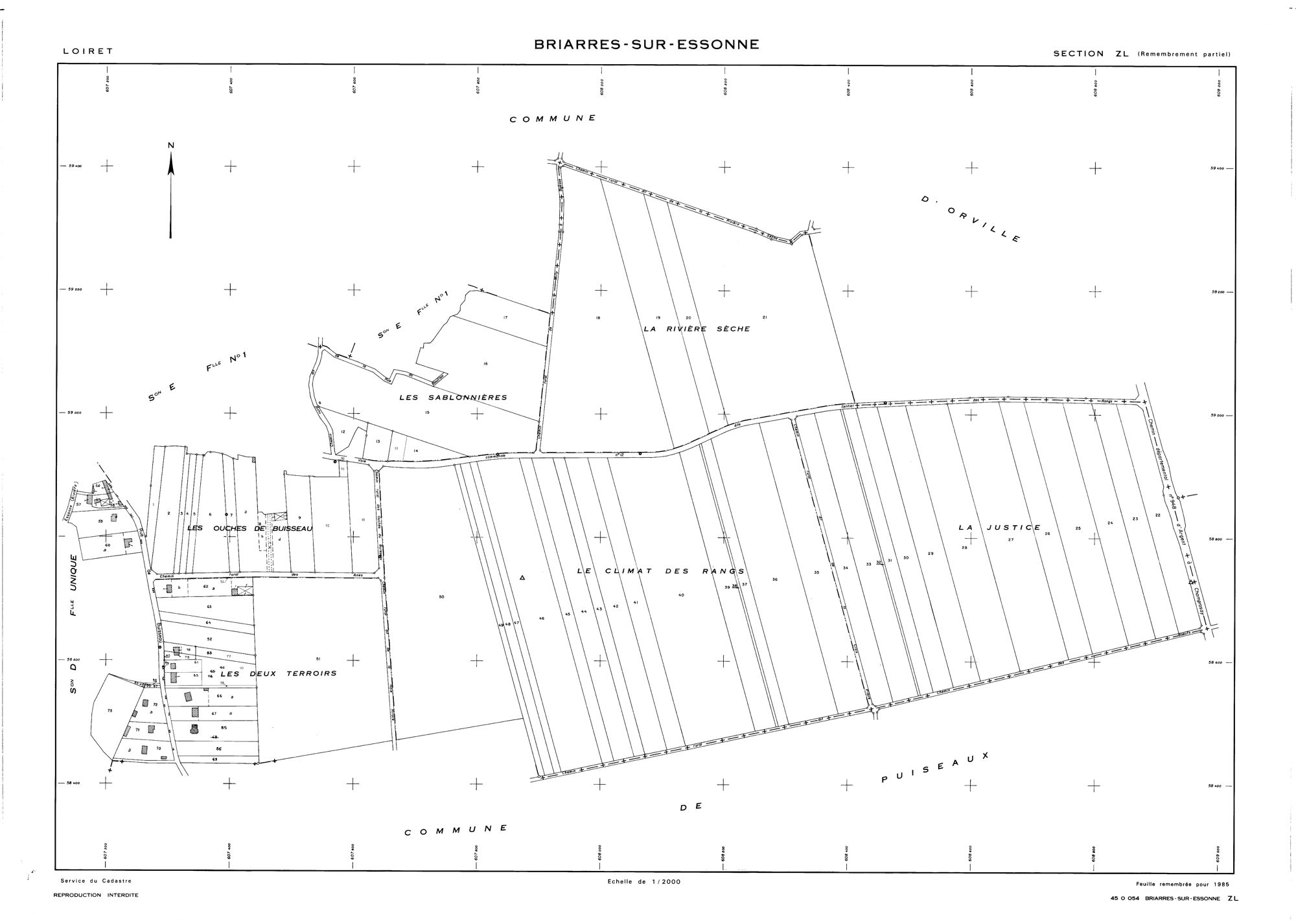 Briarres-sur-Essonne - Sections