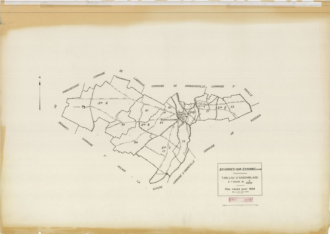 Briarres-sur-Essonne - Tableau d'assemblage