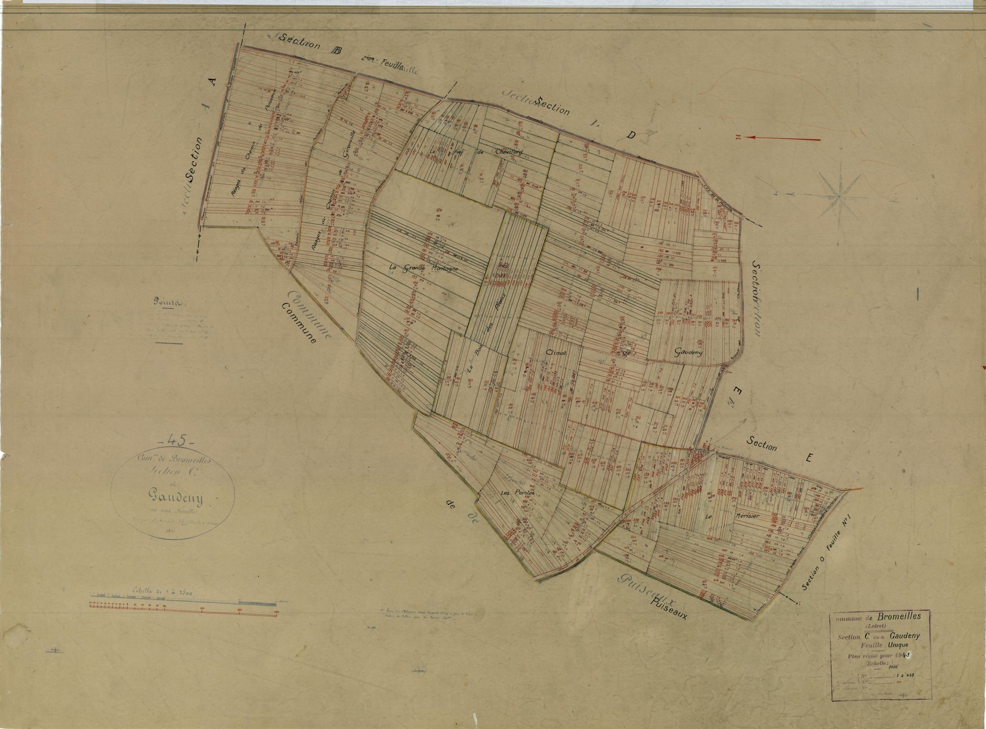Bromeilles - Sections