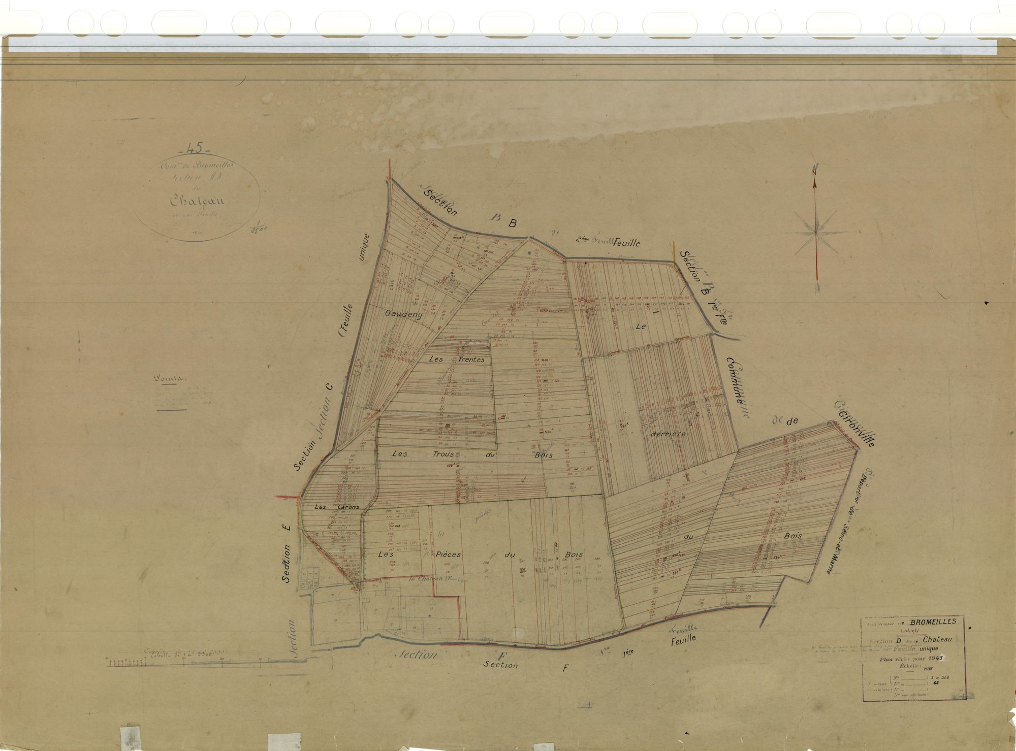 Bromeilles - Sections