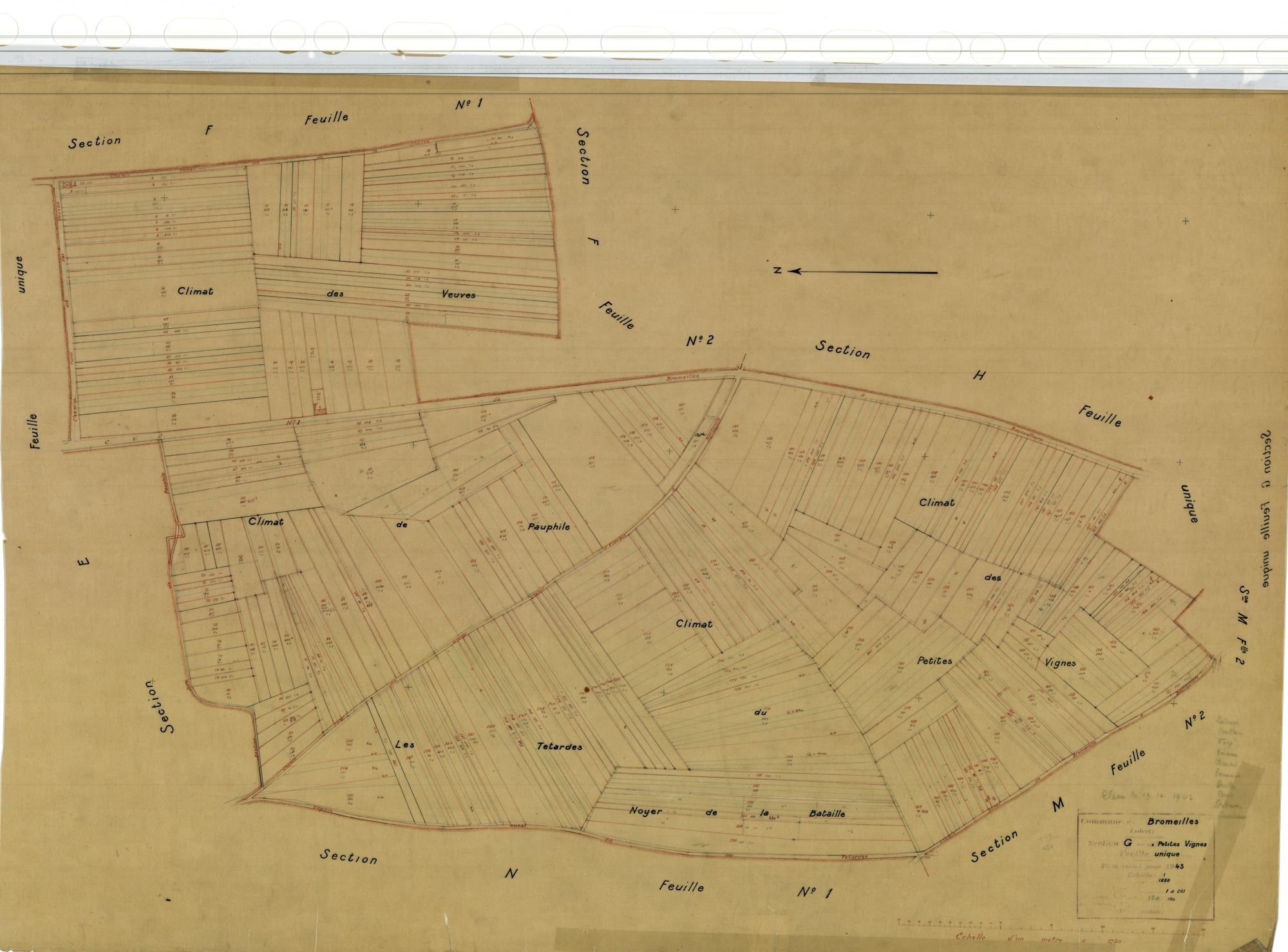 Bromeilles - Sections