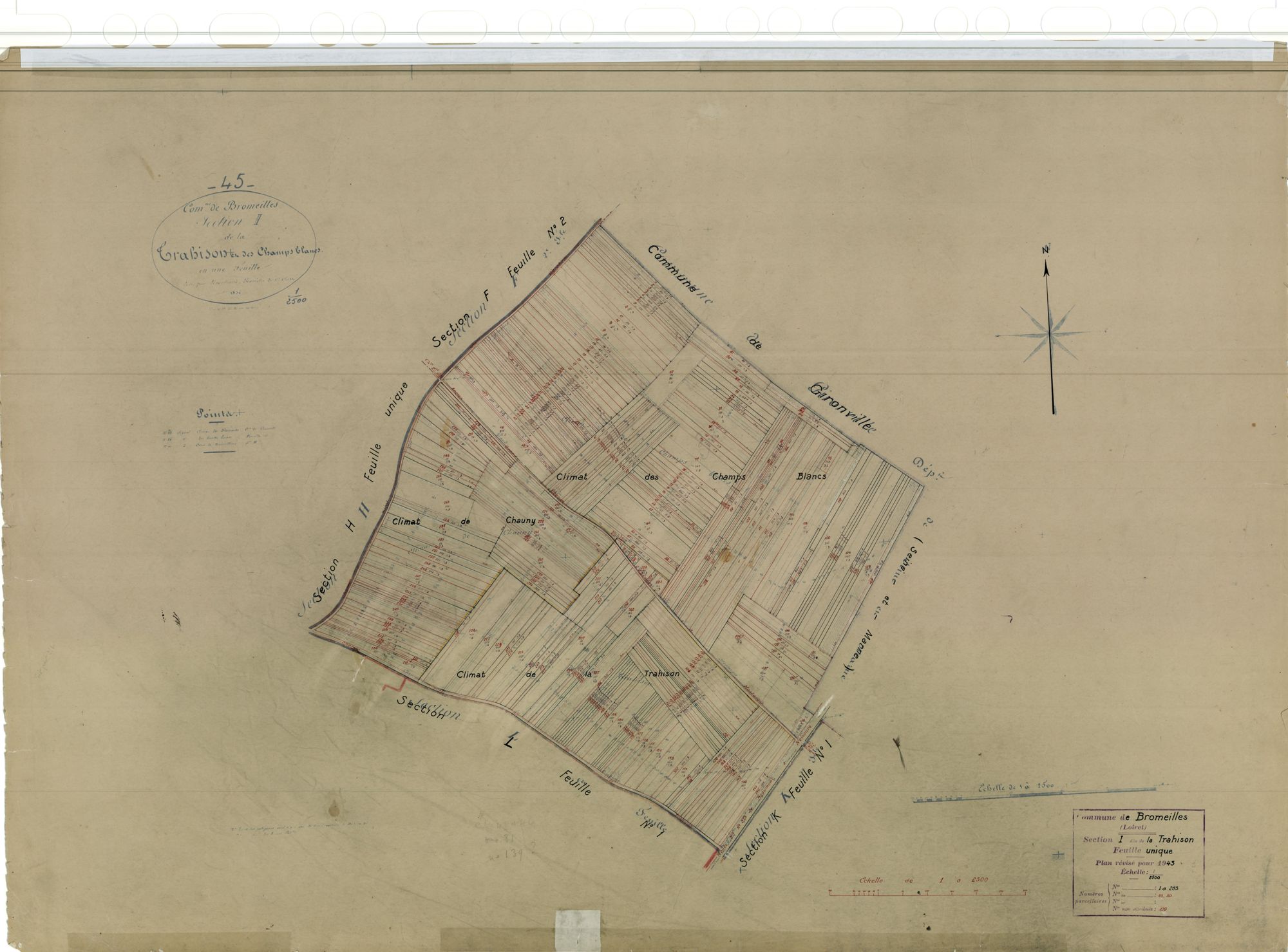 Bromeilles - Sections