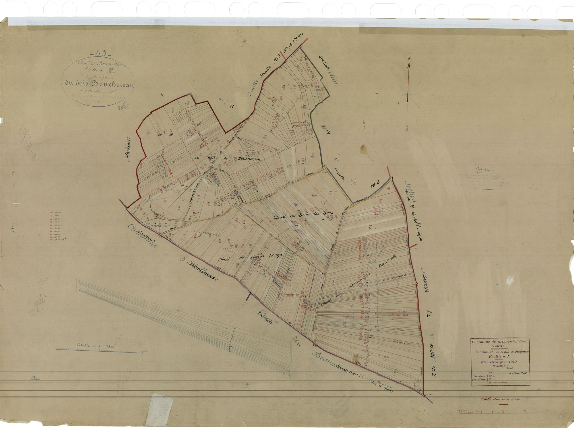 Bromeilles - Sections