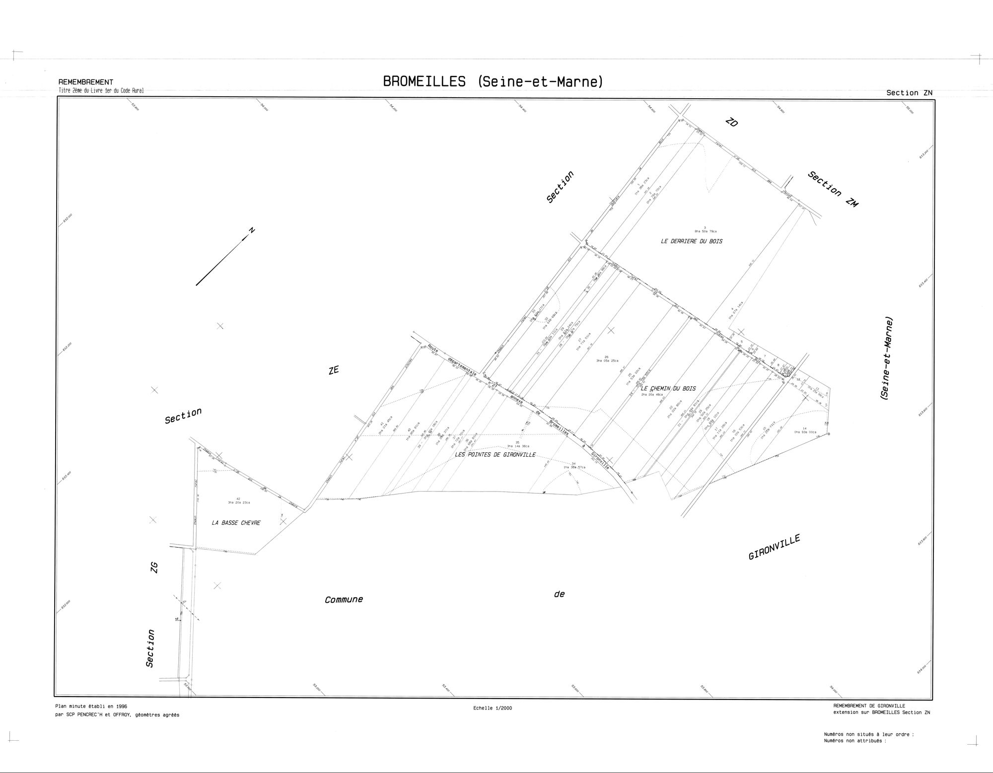 Bromeilles - Sections