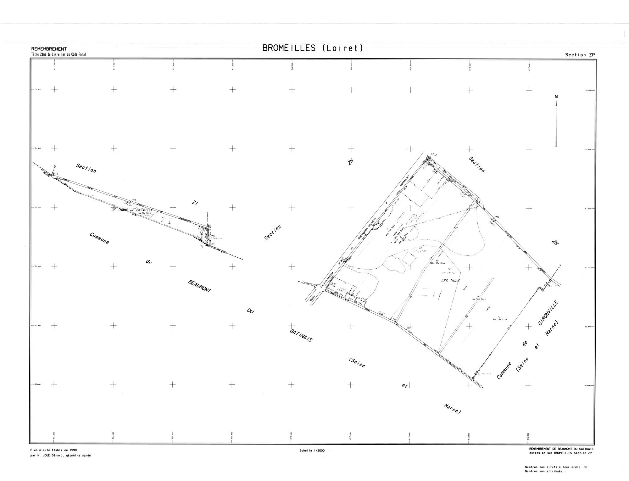 Bromeilles - Sections