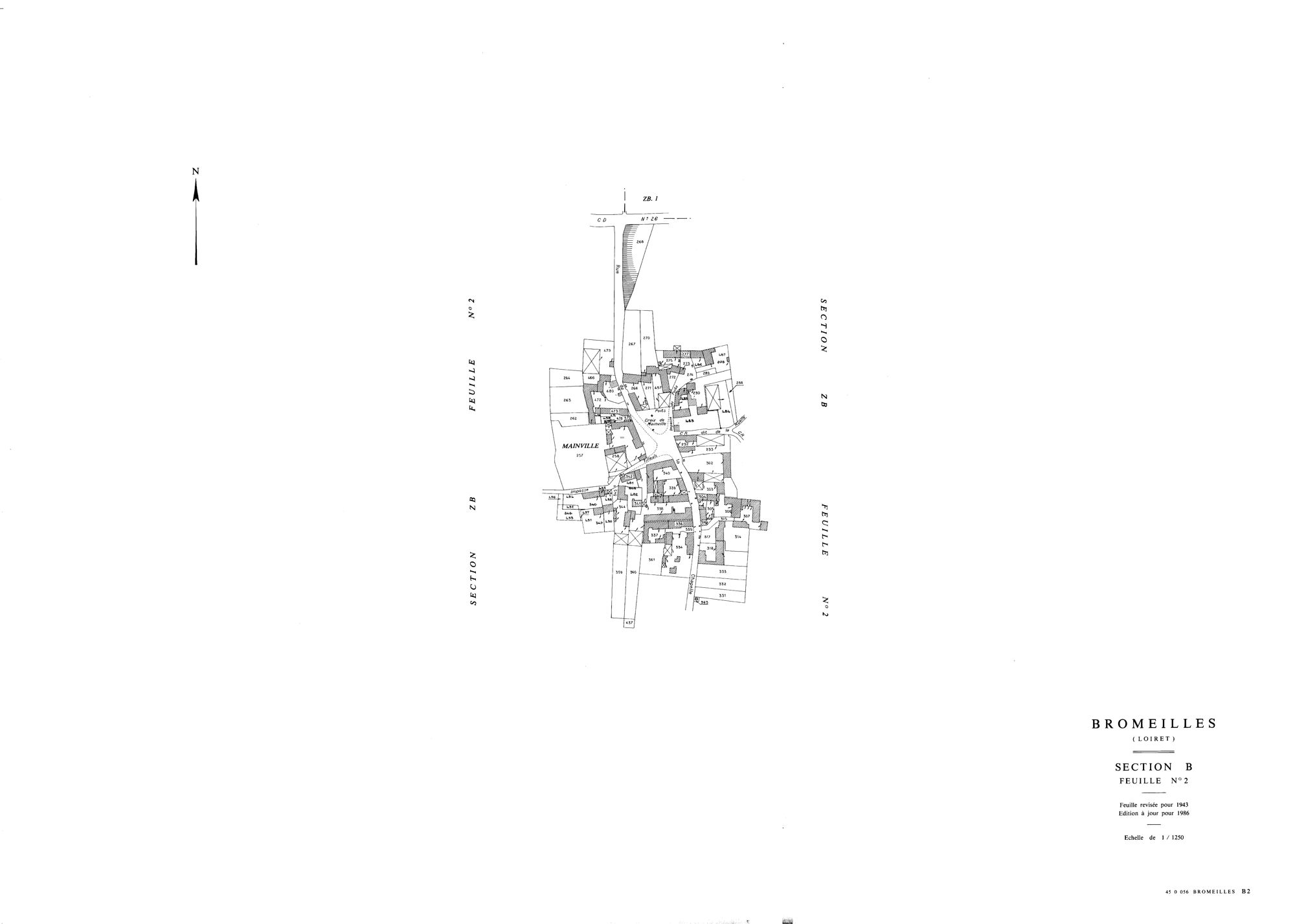 Bromeilles - Sections