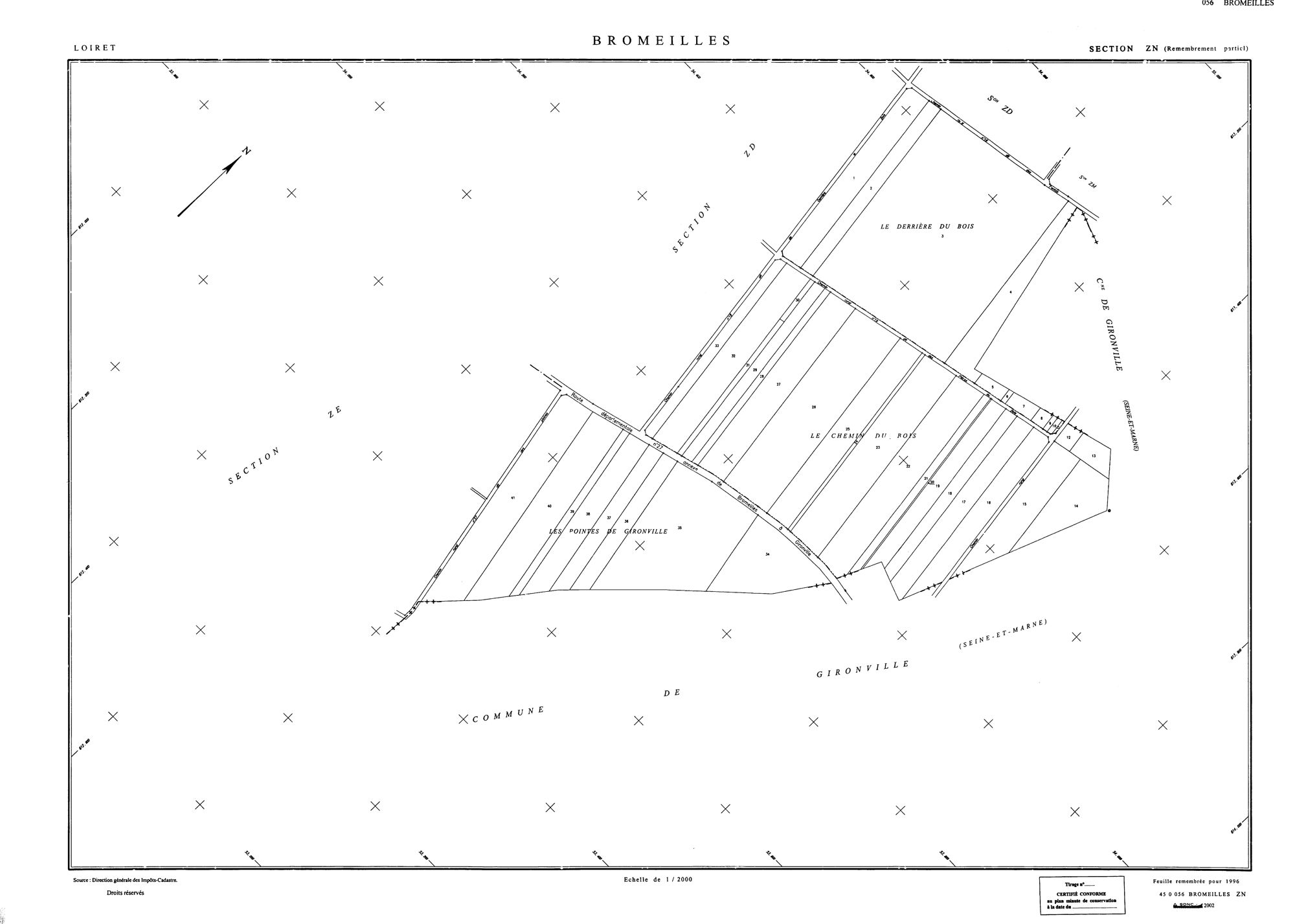 Bromeilles - Sections