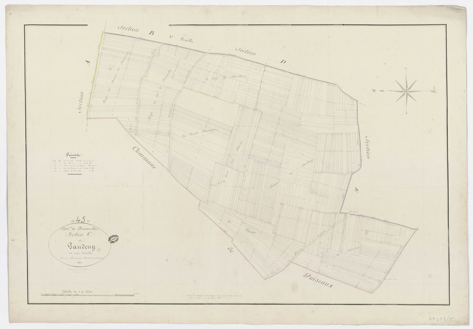 Bromeilles - Sections