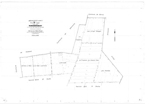 Bromeilles - Sections