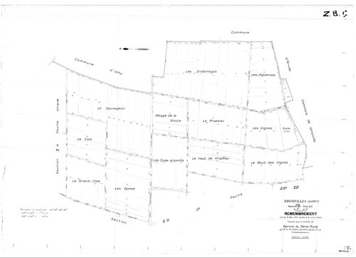 Bromeilles - Sections