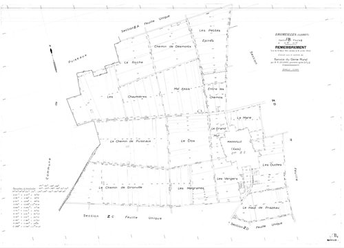 Bromeilles - Sections