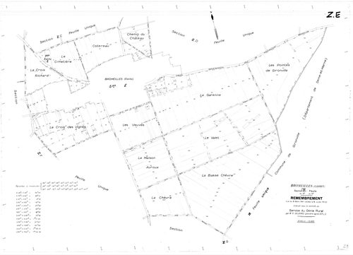 Bromeilles - Sections