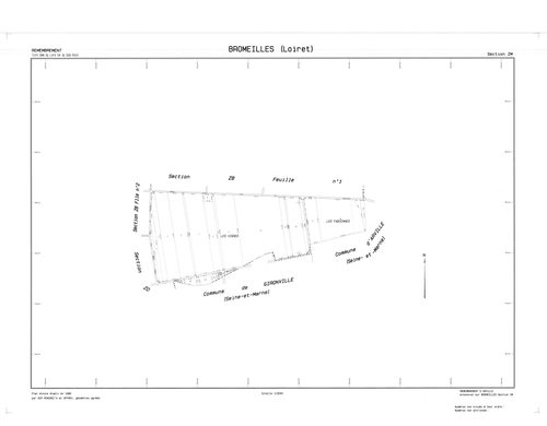 Bromeilles - Sections