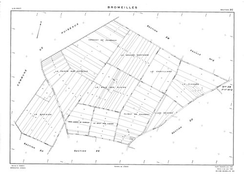 Bromeilles - Sections