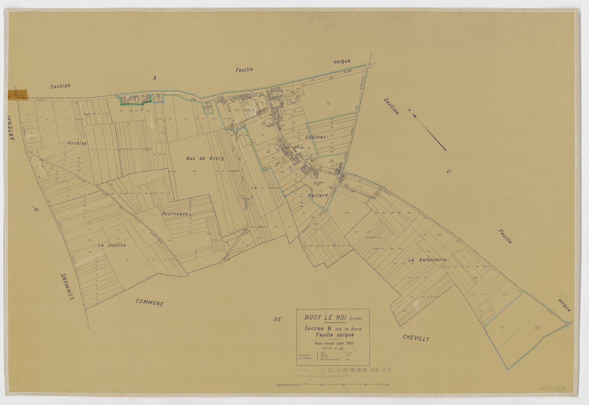 Bucy-le-Roi - Sections