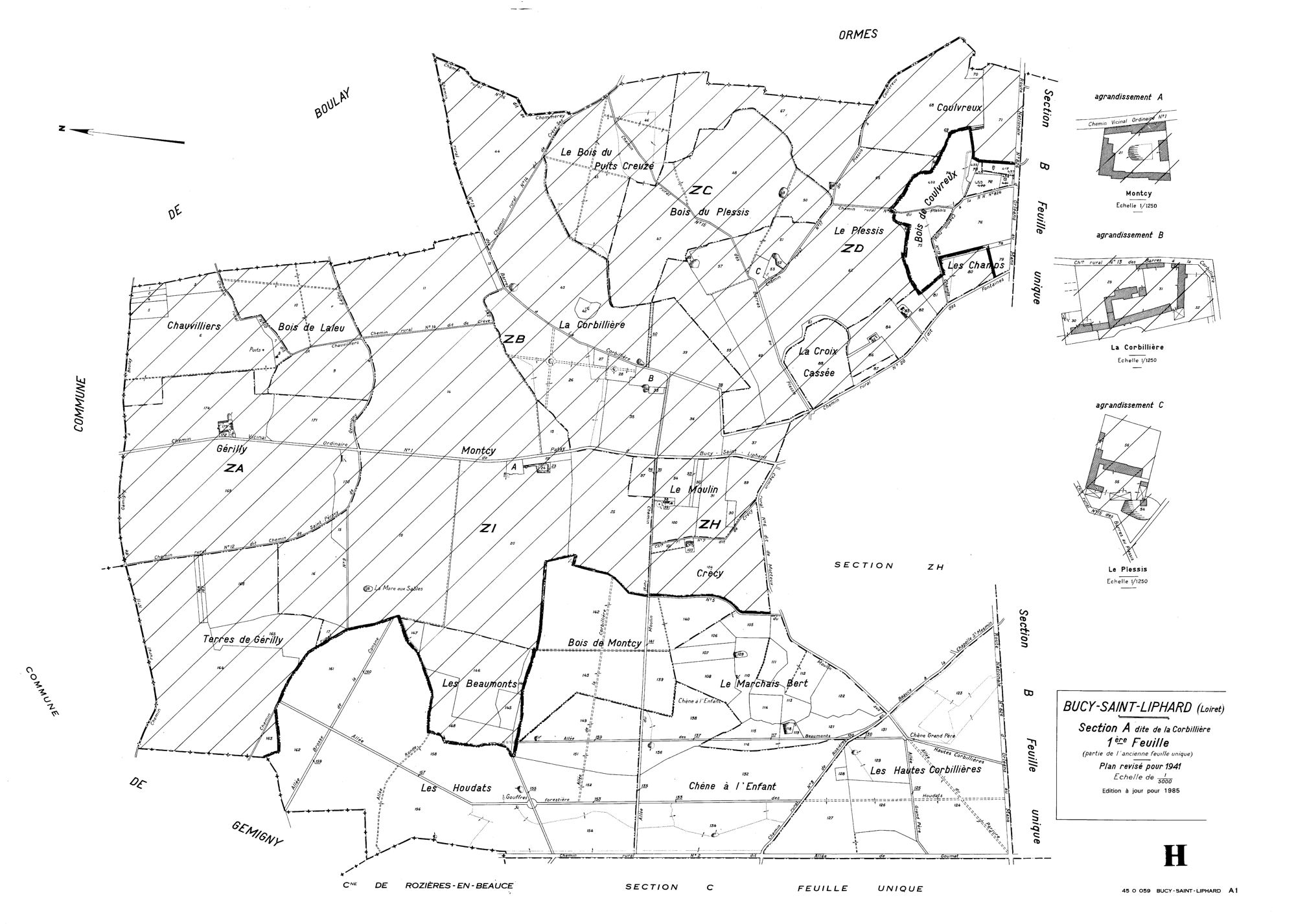 Bucy-Saint-Liphard - Sections
