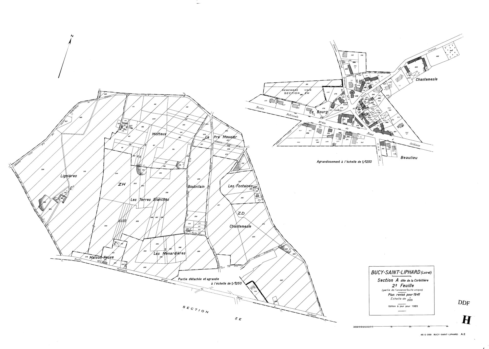 Bucy-Saint-Liphard - Sections